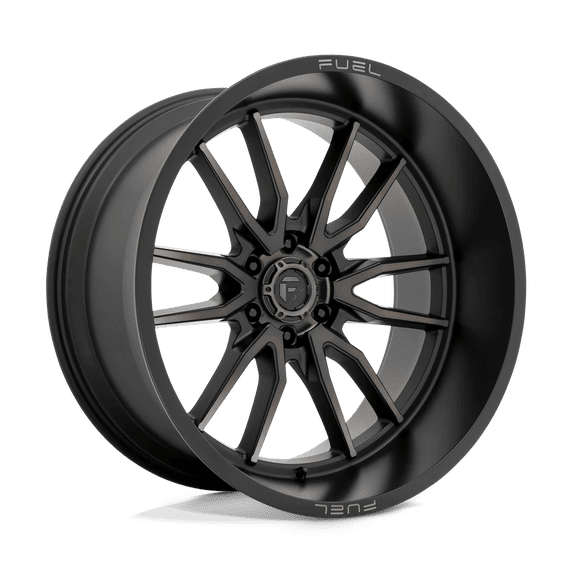 Fuel 1PC Aluminum Rim D762 CLASH 24X12in Matte Black Double Dark Tint Finish, D76224208947