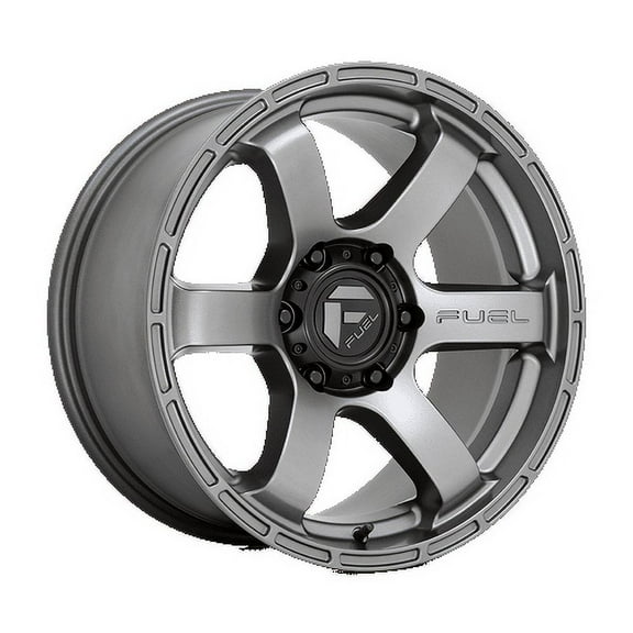 Fuel 1PC Aluminum Rim D767 RUSH 18X9in Matte Gun Metal Finish, D76718909457