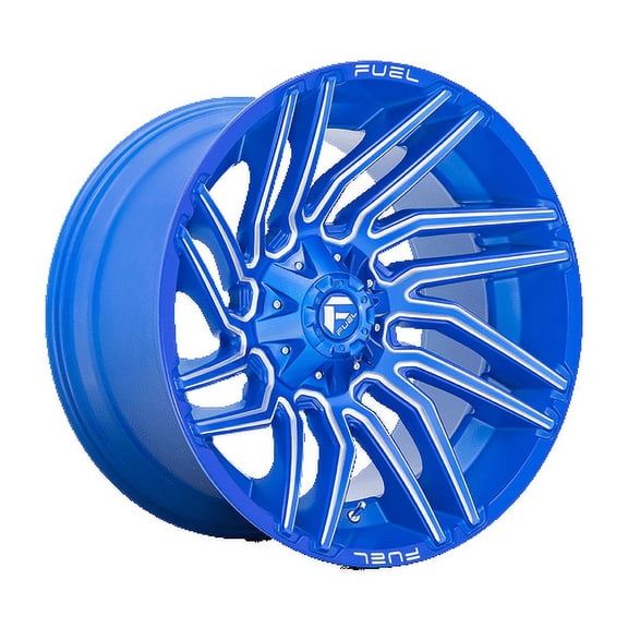 Fuel 1PC Aluminum Rim D774 TYPHOON 22X12in Anodized Blue Milled Finish, D77422201847