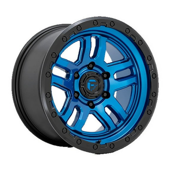 Fuel 1PC Aluminum Rim D790 AMMO 20X10in Blue with Black Lip Finish, D79020008447