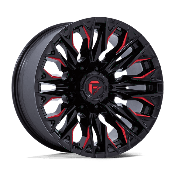 Fuel 1PC Cast Aluminum Wheel D823 20x9 8x170 G-BLK MILL C-RED 1mm, D82320901750
