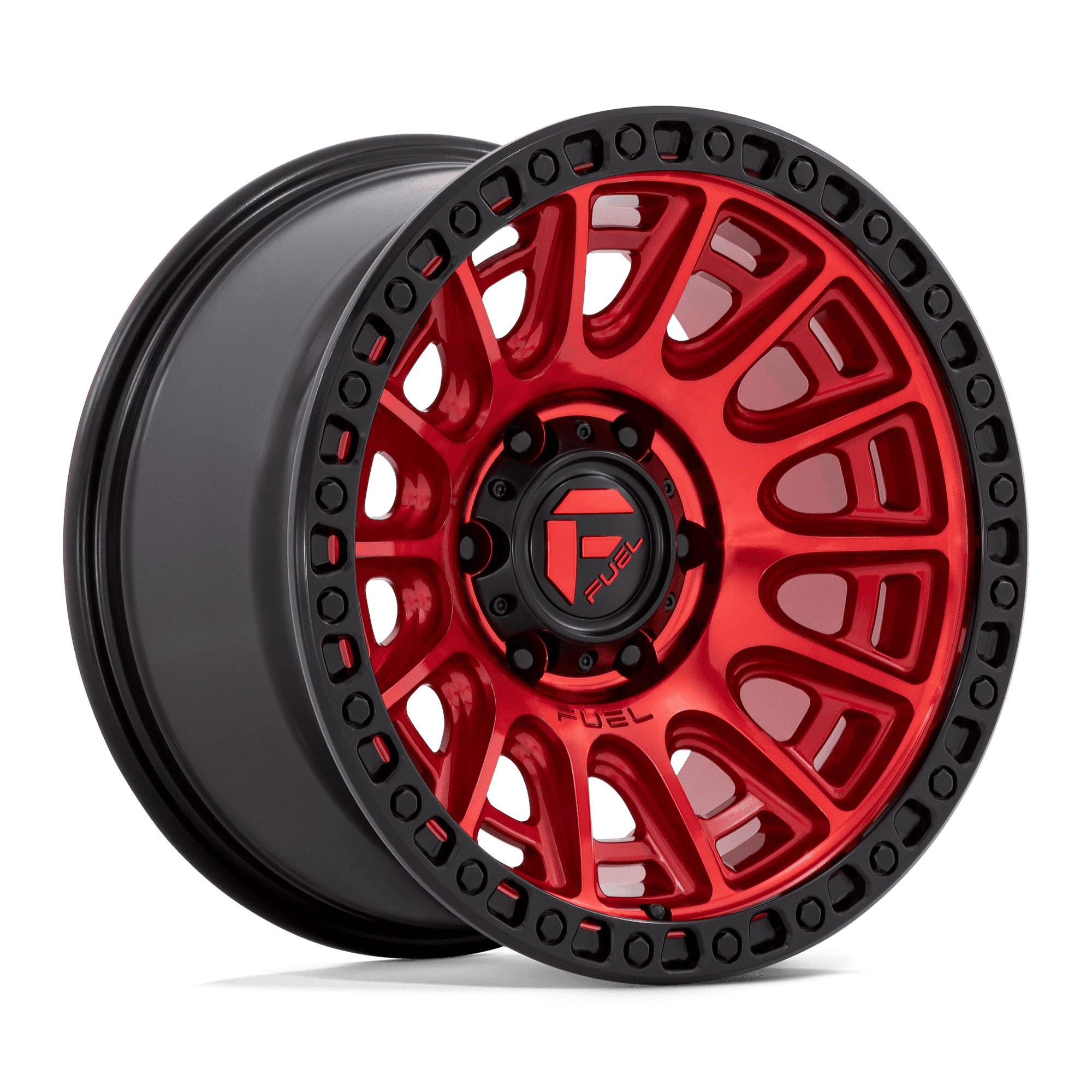 Fuel 1PC Cast Aluminum Wheel D834 17x8.5 6x4.5 C-RED-BLK-RG 34mm ...