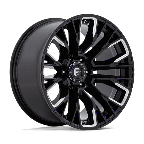 Fuel 1PC Cast Aluminum Wheel D849 17x9 6x120 G-BLK-MILL 1mm, D84917909450