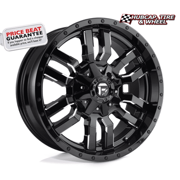 Fuel 1PC D595 Sledge Size 18X9 Bolt Pattern 8X170 Rim 18" Offset 1mm Gloss Black Milled (One Wheel)