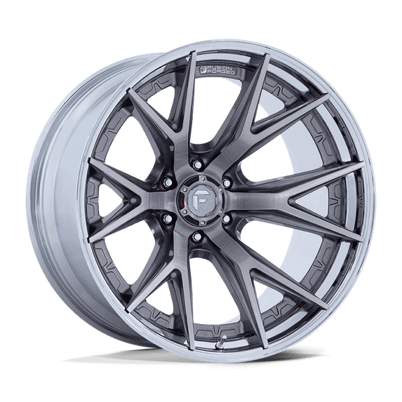 Fuel 1PC Fusion Forged Wheel D402 20x10 6x135 PLTNM-CHR -18mm, FC402AP20106318N