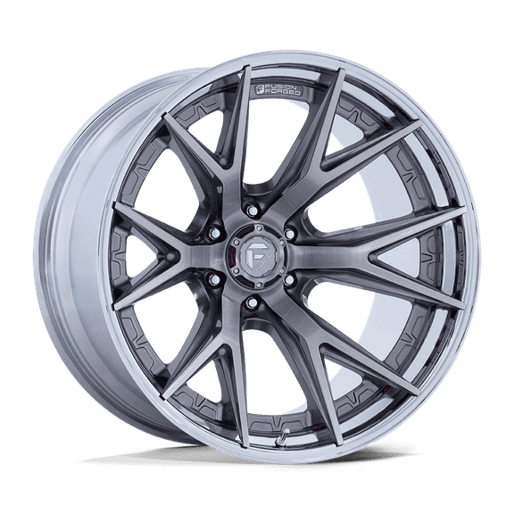Fuel 1PC Fusion Forged Wheel D402 20x10 8x6.5 PLTNM-CHR -18mm, FC402AP20108018N
