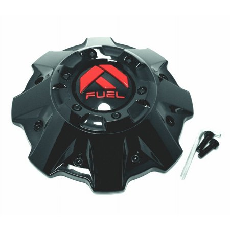 Fuel 2PC FUEL DUALLY CAP - FRONT G-BLK RED LOGO - 1003-37GBQ