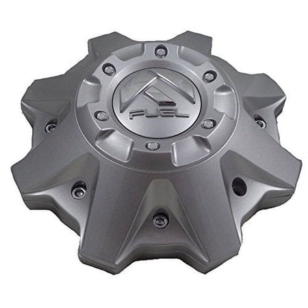 Fuel 8 Lug Silver Wheel Center Caps Set of Four (4) 1002-53V M-447 1002-53