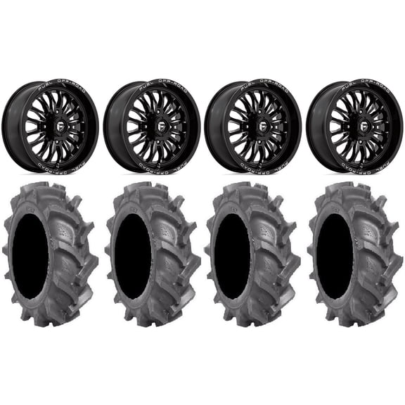 Fuel ARC 18" Wheels Black 33" BKT AT 171 Tires Sportsman RZR Ranger