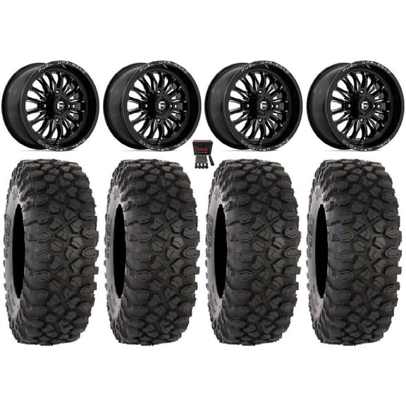 Fuel ARC 18" Wheels Black 35" XC450 Tires Sportsman RZR Ranger