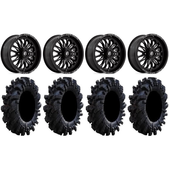 Fuel ARC 18" Wheels Black 36" Intimidator Tires Sportsman RZR Ranger