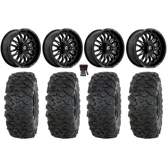 Fuel ARC 18" Wheels Black 37" Roctane T4 Tires Polaris RZR XP 1000 / PRO XP / Ranger XP 900/1000