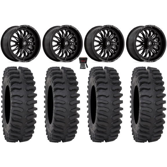Fuel ARC 18" Wheels Black 37" XT400 Tires Sportsman RZR Ranger