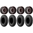 thumbnail image 1 of Fuel ARC 18" Wheels Red 37" MotoRally Tires Can-Am Commander Maverick Renegade Outlander Defender, 1 of 4