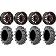 thumbnail image 1 of Fuel ARC 22" Wheels Red 37x8.3 BKT 171 Tires Kawasaki Teryx Mule, 1 of 4