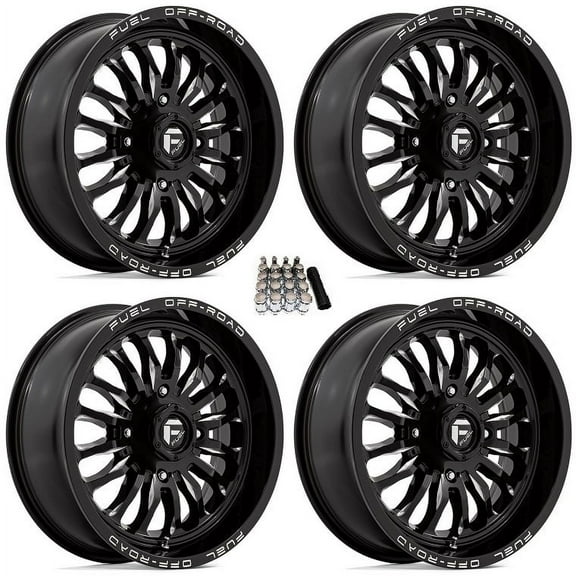 Fuel ARC 24" UTV Wheels Black Kawasaki Mule Pro FXT