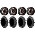 thumbnail image 1 of Fuel ARC 24" Wheels Red 42" MotoHavok Tires Can-Am Maverick X3 / Honda Pioneer 1000 / Talon, 1 of 4