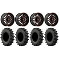 thumbnail image 1 of Fuel ARC 24" Wheels Red 45" MotoSlayer Tires Can-Am Maverick X3 / Honda Pioneer 1000 / Talon, 1 of 4
