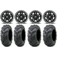 thumbnail image 1 of Fuel Anza Black 14" Wheels 27" Zilla Tires Sportsman 550 850 1000, 1 of 4