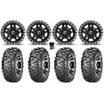 thumbnail image 1 of Fuel Anza Black 14" Wheels 28" BigHorn Tires Sportsman 550 850 1000, 1 of 4
