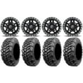 thumbnail image 1 of Fuel Anza Black 14" Wheels 28" Sniper 920 Tires Honda Rincon Yamaha Rhino Kawasaki Brute Force Suzuki KingQuad, 1 of 4