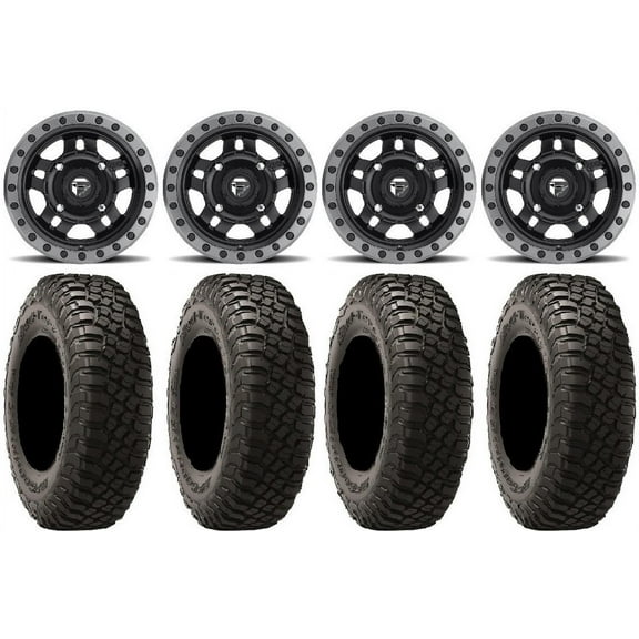 Fuel Anza Black 15" Wheels 30" BFG KM3 Tires Polaris RZR XP 1000 / PRO XP / Ranger XP 900/1000