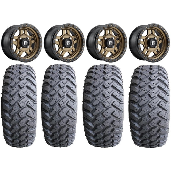 Fuel Anza Bronze 14" Wheels 27" MotoHammer Tires Sportsman RZR Ranger
