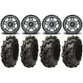thumbnail image 1 of Fuel Anza Gunmetal 14" Wheels 28" Mega Mayhem Tires Sportsman 550 850 1000, 1 of 5
