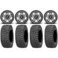 thumbnail image 1 of Fuel Anza Gunmetal 14" Wheels 28" Rock-A-Billy Tires Sportsman RZR Ranger, 1 of 4