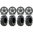thumbnail image 1 of Fuel Anza Gunmetal 14" Wheels 29.5" Terminator Tires Kawasaki Mule Pro FXT, 1 of 4