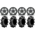 thumbnail image 1 of Fuel Anza Gunmetal 14" Wheels 34" Assassinator Tires Sportsman RZR Ranger, 1 of 4