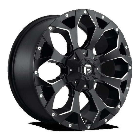 Fuel Assault 20X9 Matte Black Milled Wheel