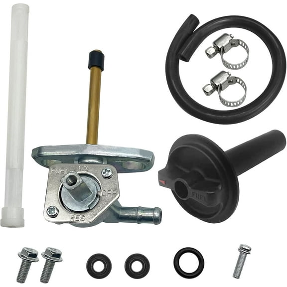 Fuel Cock Petcock with Lever Assy for Honda TRX250 TRX350 TRX400 TRX420 TRX450 TRX500 TRX650 16950-HM8-003, Gas Valve Switch Part