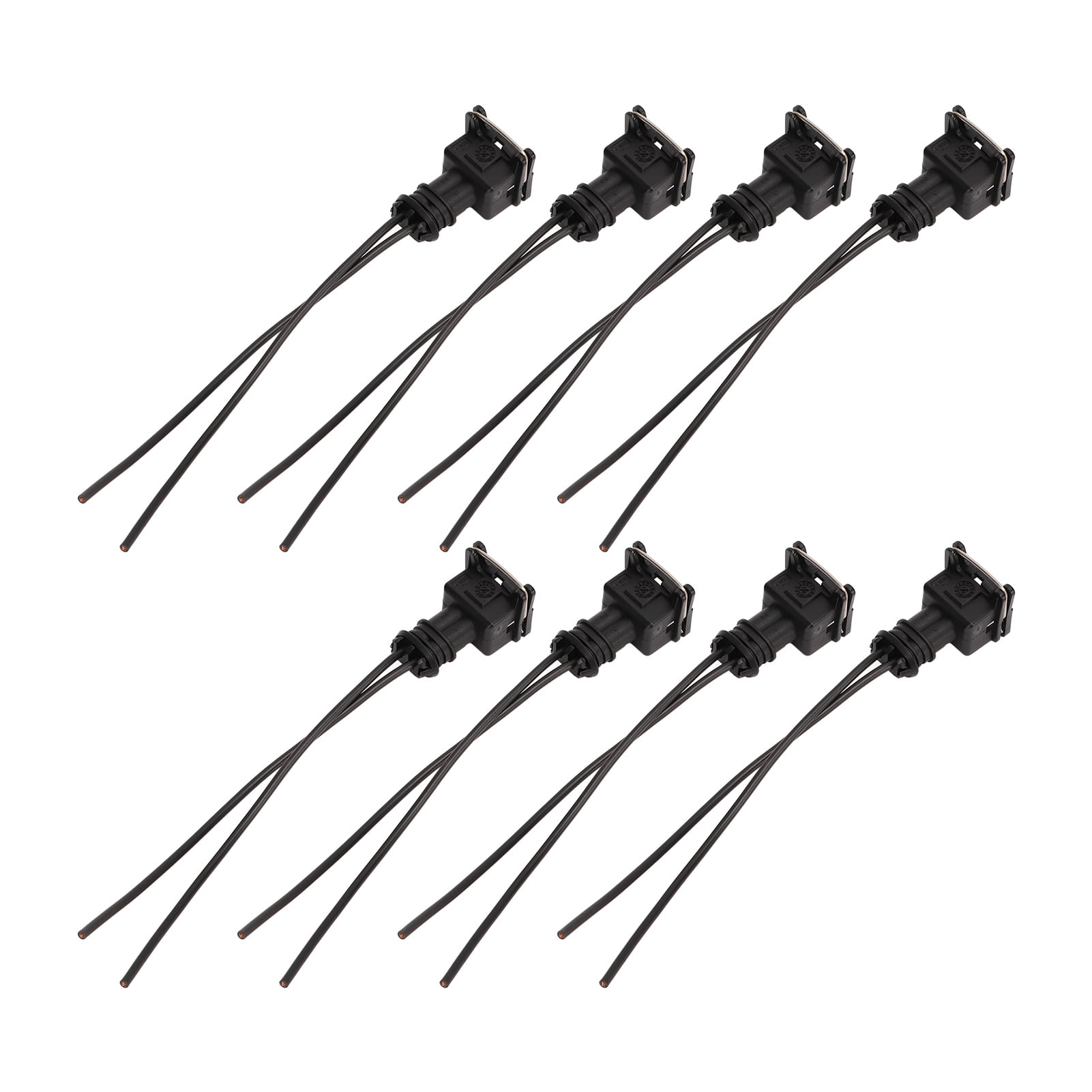 Fuel Connector Wire Harness， 8pcs Fuel Connector Wiring Plugs Clips Cut