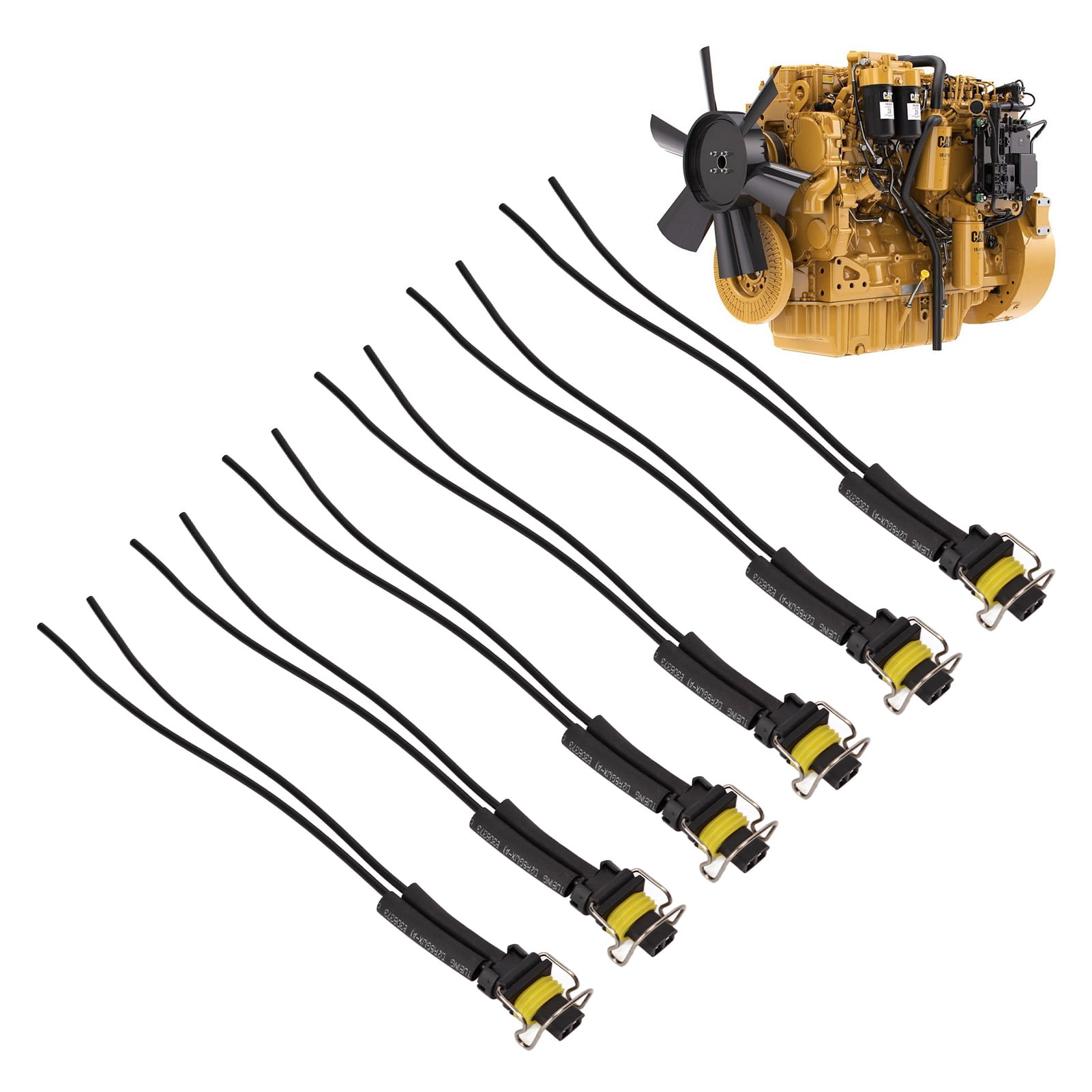 Fuel Connector Wiring Harnesses,6PCS Fuel Wiring Harness 645 1001