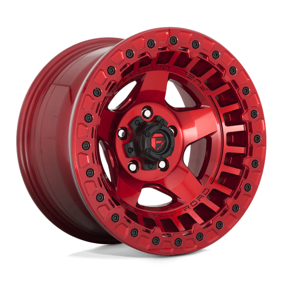 Fuel D117 Warp Beadlock 17X9 6X139.7 -15Et 125.1Cb Candy Red Wheel
