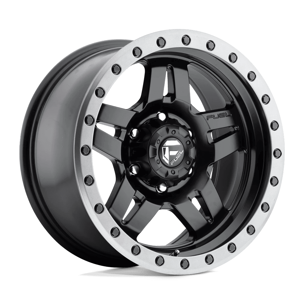 Fuel D557 Anza 15X10 5X114.3 43Et 78.1Cb Matte Black Gun Metal Ring Wheel