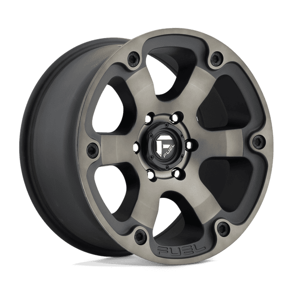 Fuel D564 Beast 17X9 6X139.7 -12Et 125.1Cb Matte Black Double Dark Tint Wheel