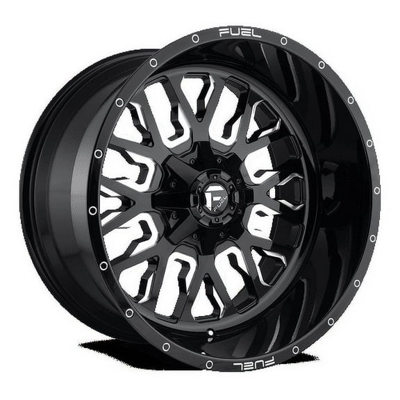 Fuel D611 Stroke 22X7 4X156 13Et 106.1Cb Gloss Black Milled Wheel