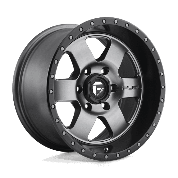 Fuel D619 Podium 17X9 6X135 1Et 106.1Cb Matte Gun Metal Black Bead Ring Wheel