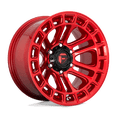 thumbnail image 1 of Fuel D719 Heater 18X9 6X139.7 1Et 78.1Cb Candy Red Machined Wheel, 1 of 3