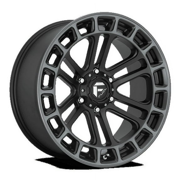 Fuel D720 Heater 17X9 6X135 -12Et 125.2Cb Matte Black Double Dark Tint Machined Wheel
