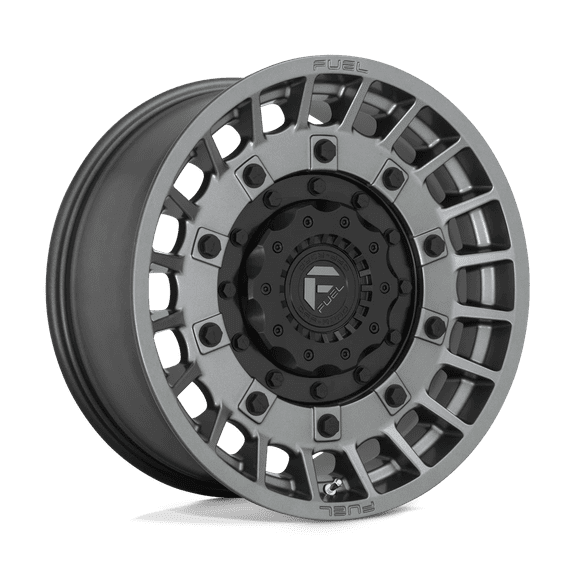 Fuel D726 Militia 17X9 6X135/6X139.7 1Et 78.1Cb Matte Anthracite And Black Wheel