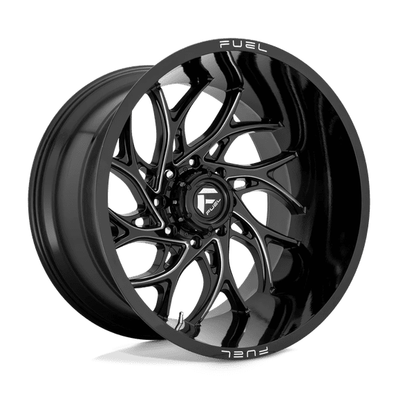 Fuel D741 Runner 22X12 8X180 -44Et 78Cb Gloss Black Milled Wheel