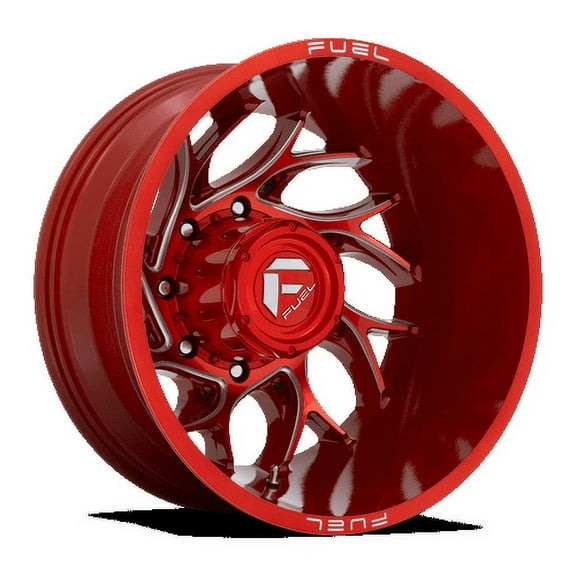 Fuel D742 Runner 20X8.25 8X165.1 -240Et 71.5Cb Candy Red Milled Wheel