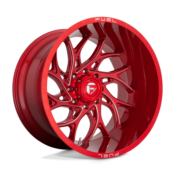 Fuel D742 Runner 22X8.25 8X210 105Et 125.1Cb Candy Red Milled Wheel