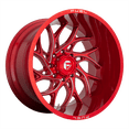 thumbnail image 1 of Fuel D742 Runner 24X14 6X139.7 -75Et 125.2Cb Candy Red Milled Wheel, 1 of 3