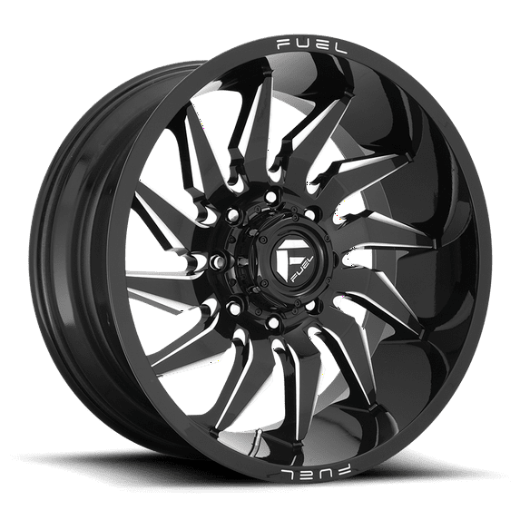Fuel D744 Saber 22X10 8X180 -18Et 106.1Cb Gloss Black Milled Wheel