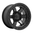 thumbnail image 1 of Fuel D750 Block 18X9 6X139.7 -12Et 71.5Cb Matte Black With Black Ring Wheel, 1 of 3