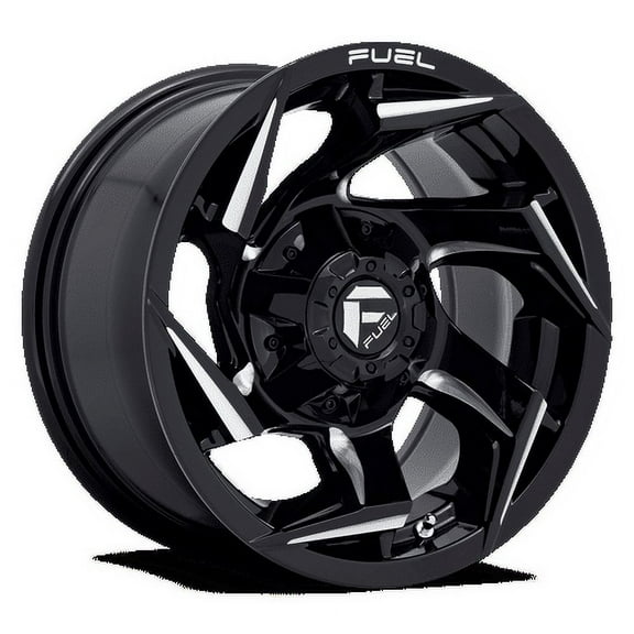 Fuel D753 Reaction 15X8 5X114.3/5X120.65 -18Et 108Cb Gloss Black Milled Wheel